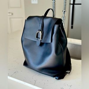 Ralph Lauren Purple Wellington Calf Skin Leather backpack (New w/Tag)